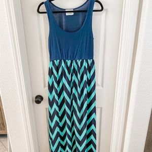 Chevron Maxi Dress